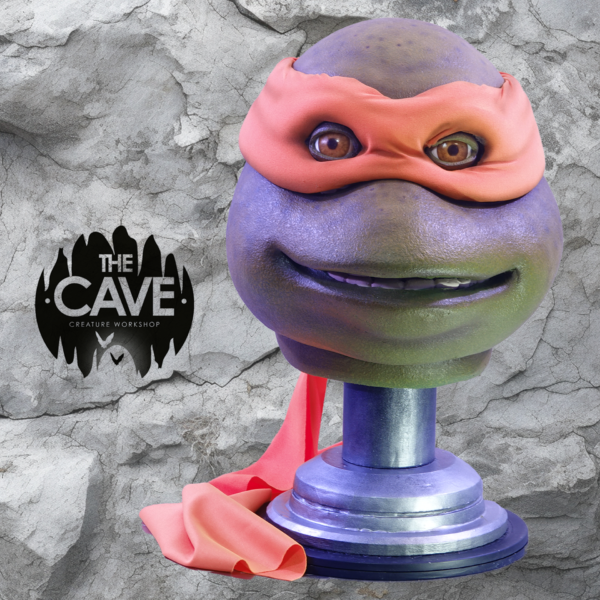 🟠 Mutant Warrior Mask – Orange Bandana Classic 90s Style - Image 2