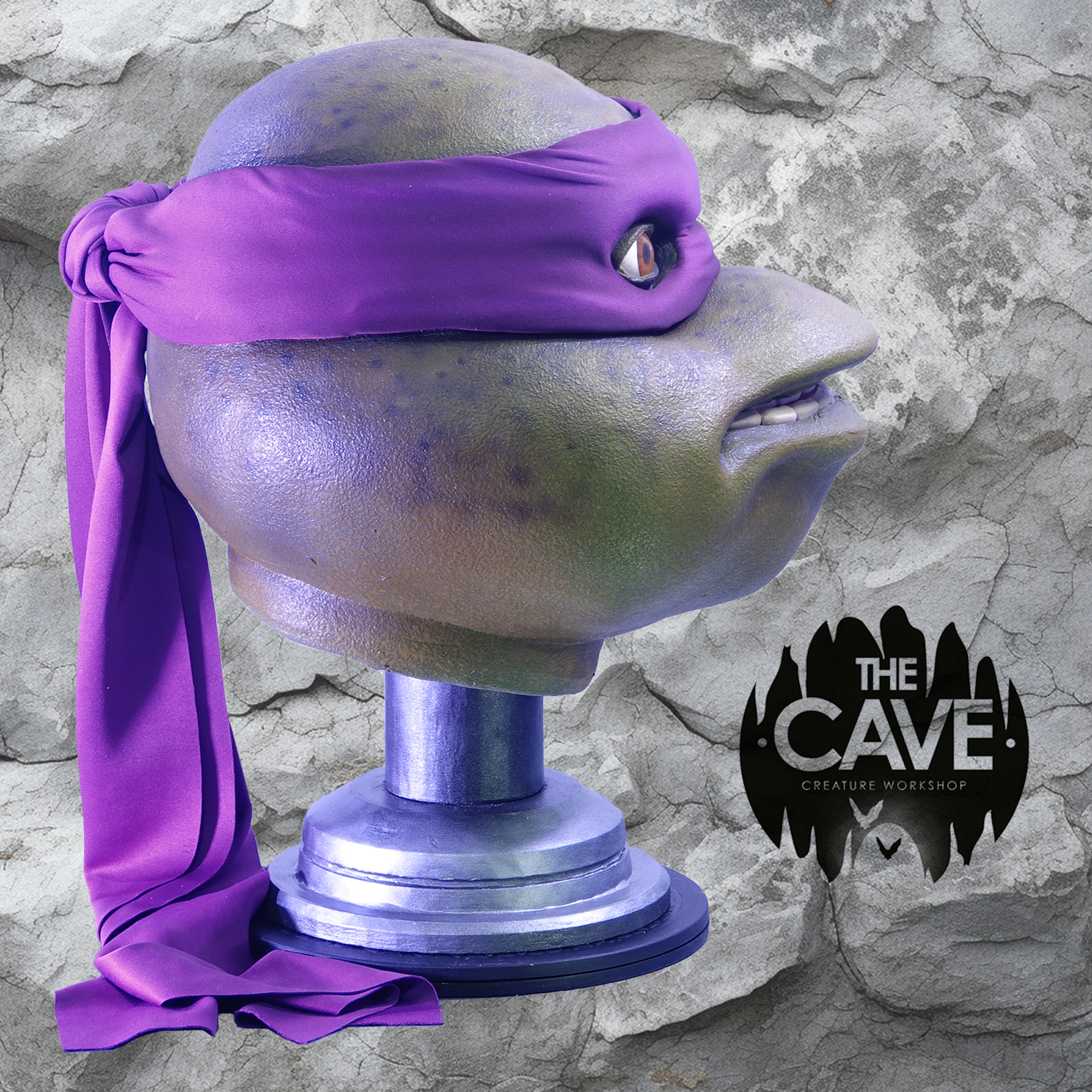 🟣 Mutant Warrior Mask – Purple Bandana Classic 90s Style - Image 3