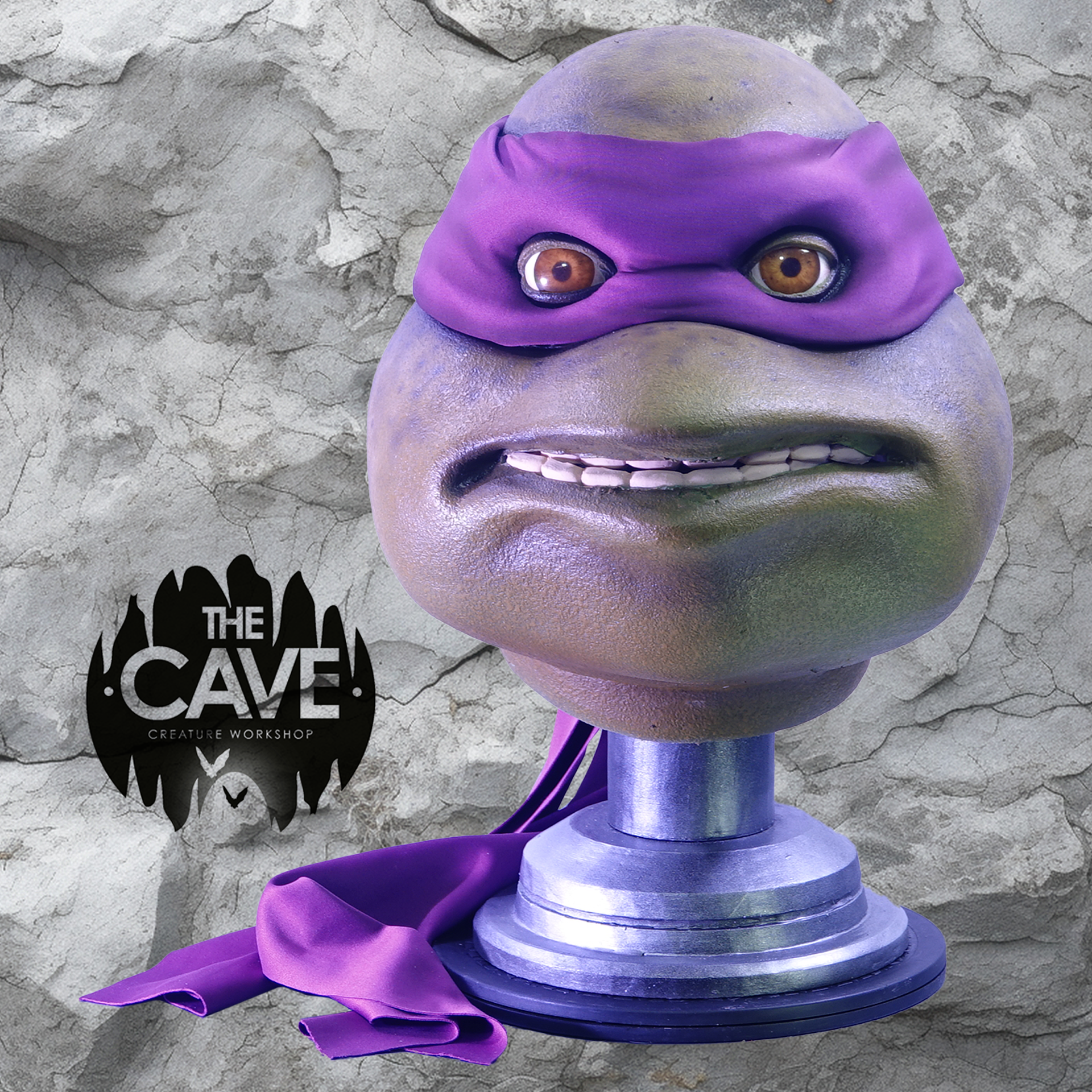 🟣 Mutant Warrior Mask – Purple Bandana Classic 90s Style - Image 2